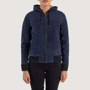 
Rebella Hooded Bomberjakke i Læder til Damer – alternate product view 4