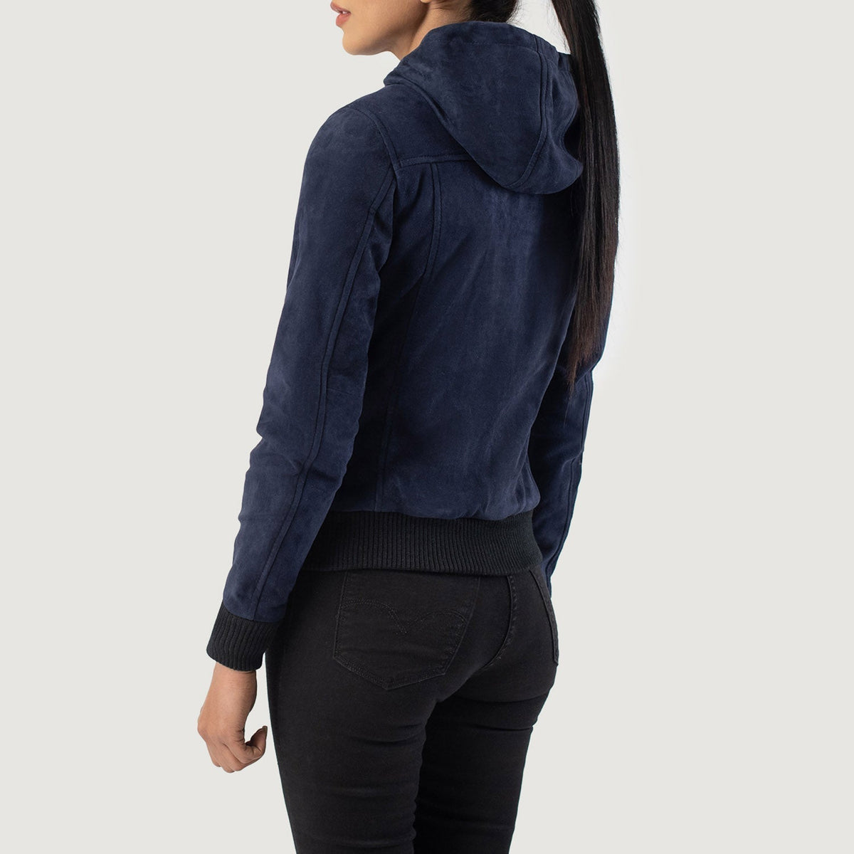 
Rebella Hooded Bomberjakke i Læder til Damer – alternate product view 5