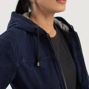
Rebella Hooded Bomberjakke i Læder til Damer – alternate product view 6
