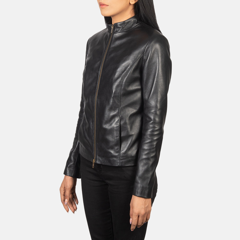 Rumella Læder Bikerjakke til Kvinder – alternate product view 2