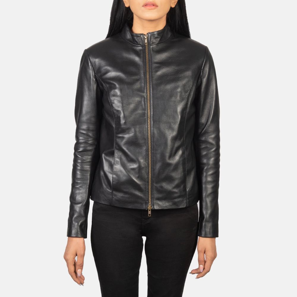Rumella Læder Bikerjakke til Kvinder – alternate product view 4