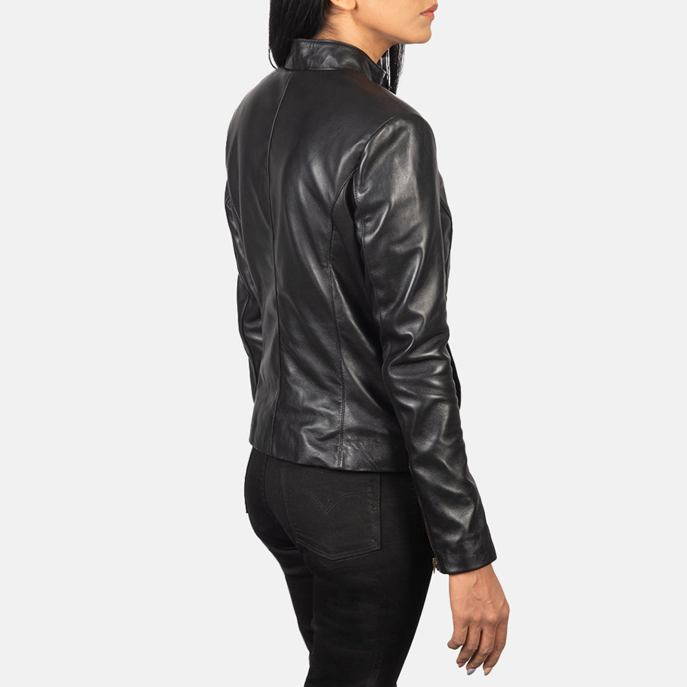 Rumella Læder Bikerjakke til Kvinder – alternate product view 5