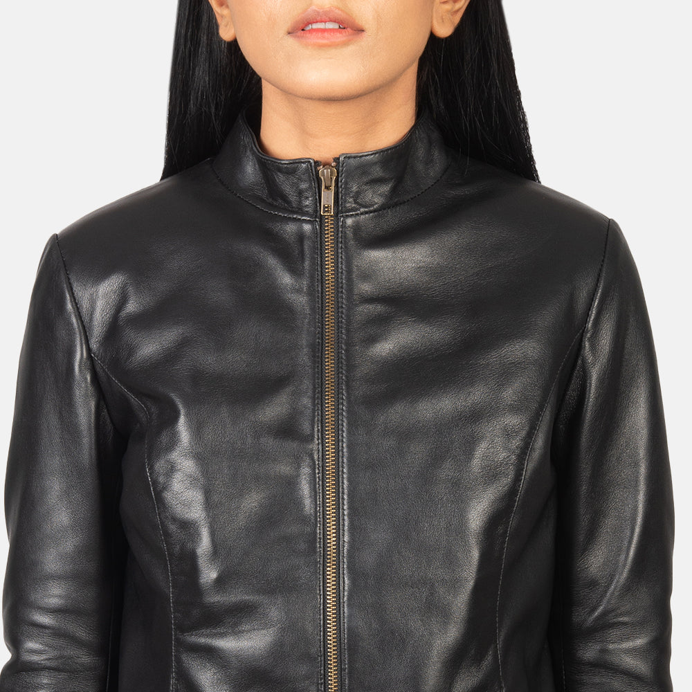 Rumella Læder Bikerjakke til Kvinder – alternate product view 6