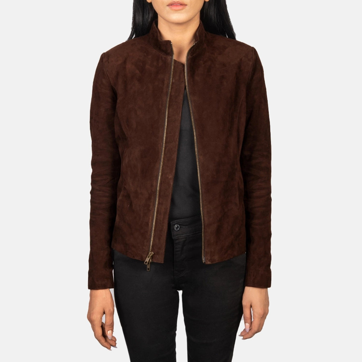 Rumella Læder Bikerjakke til Kvinder – alternate product view 1