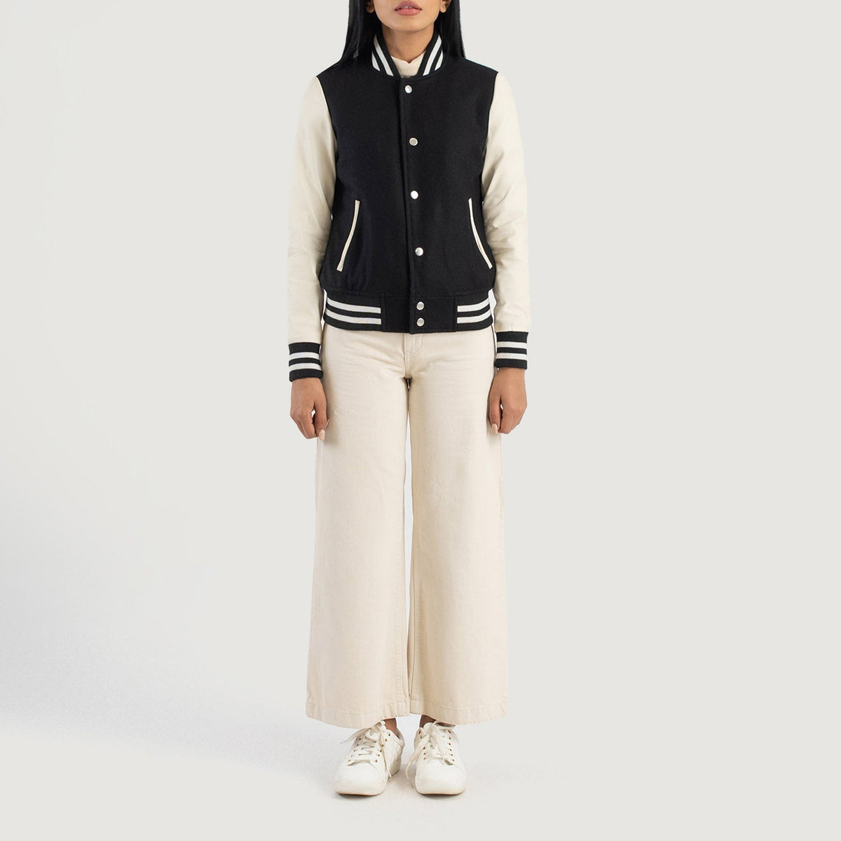 Savant Varsity Læderjakke til Kvinder – alternate product view 3