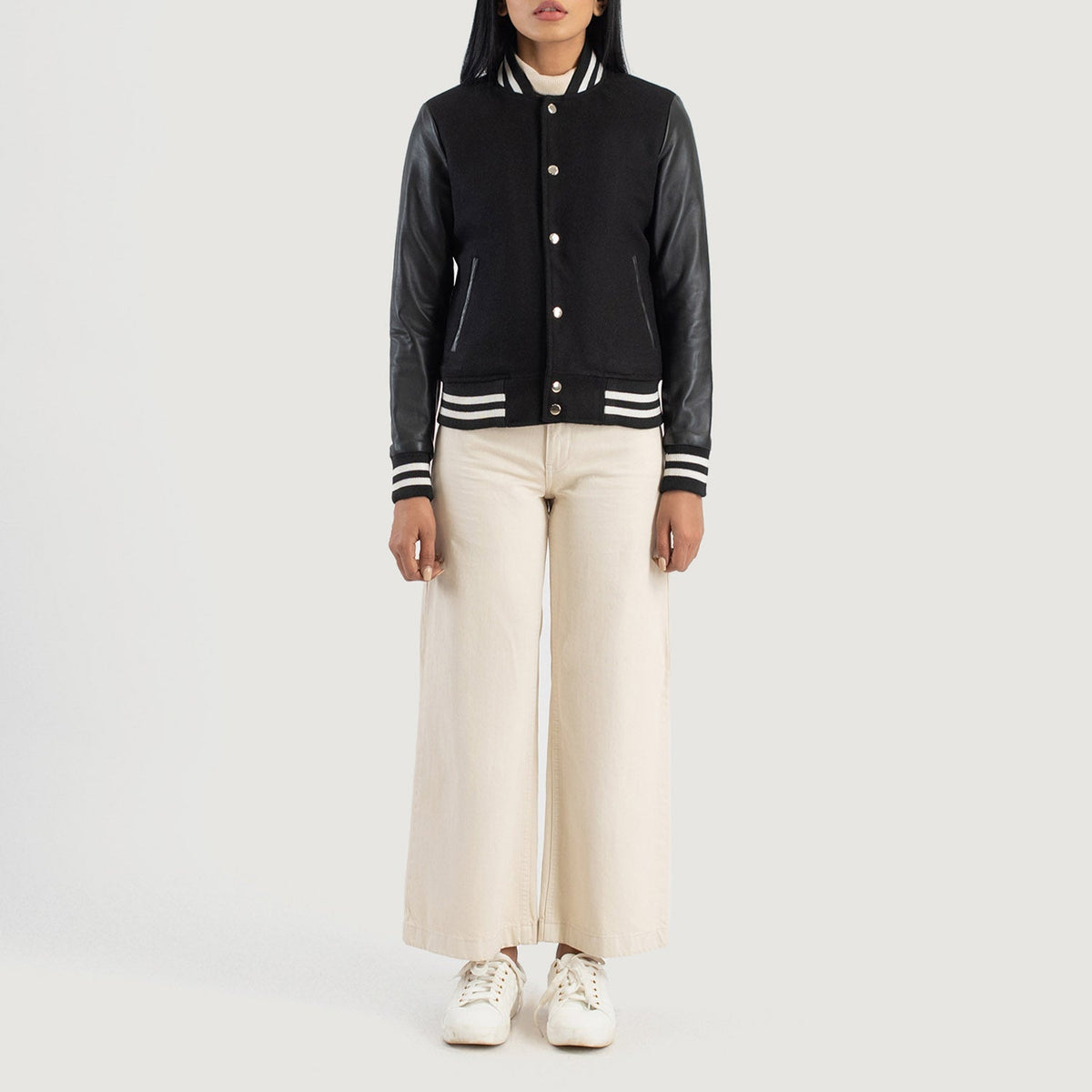 Savant Varsity Læderjakke til Kvinder – alternate product view 3