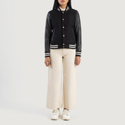 Savant Varsity Læderjakke til Kvinder – alternate product view 3
