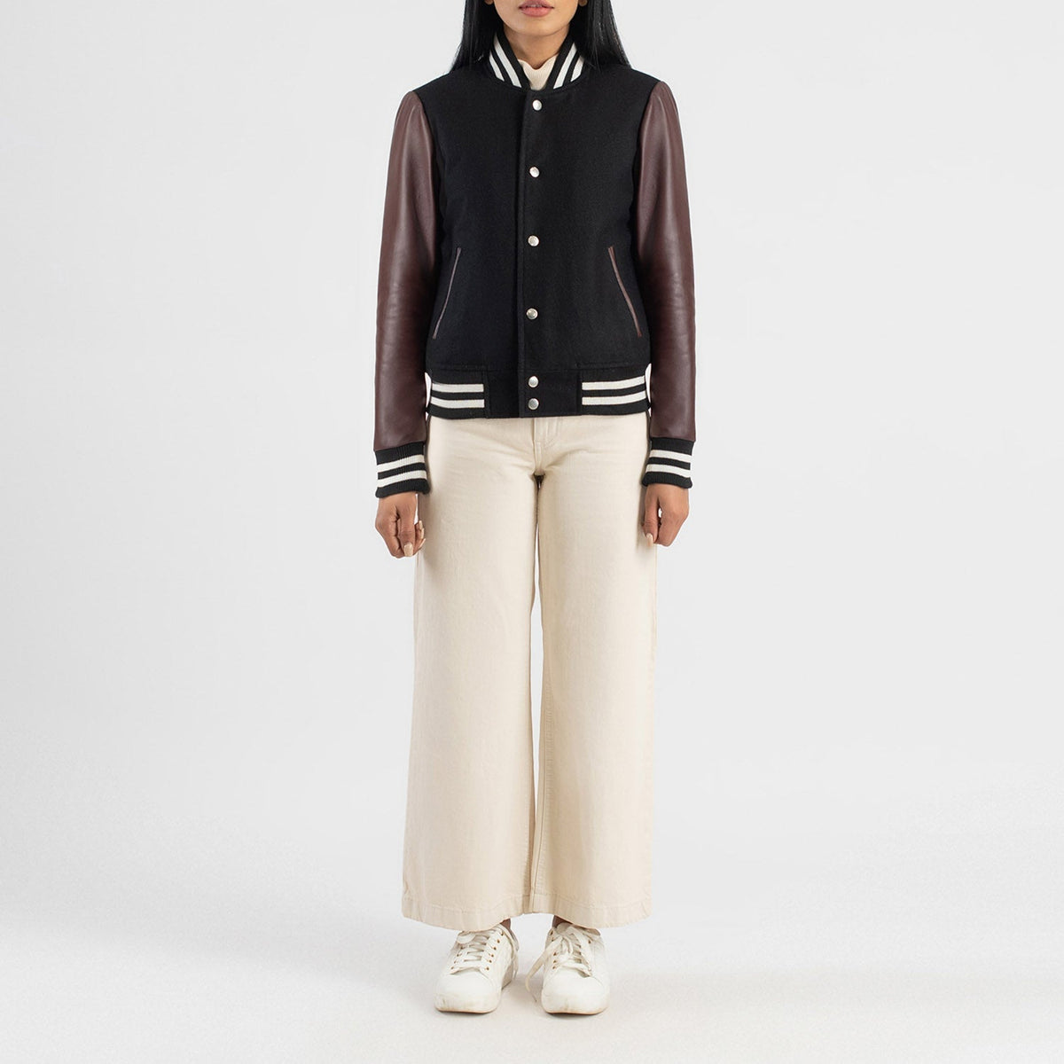 Savant Varsity Læderjakke til Kvinder – alternate product view 3