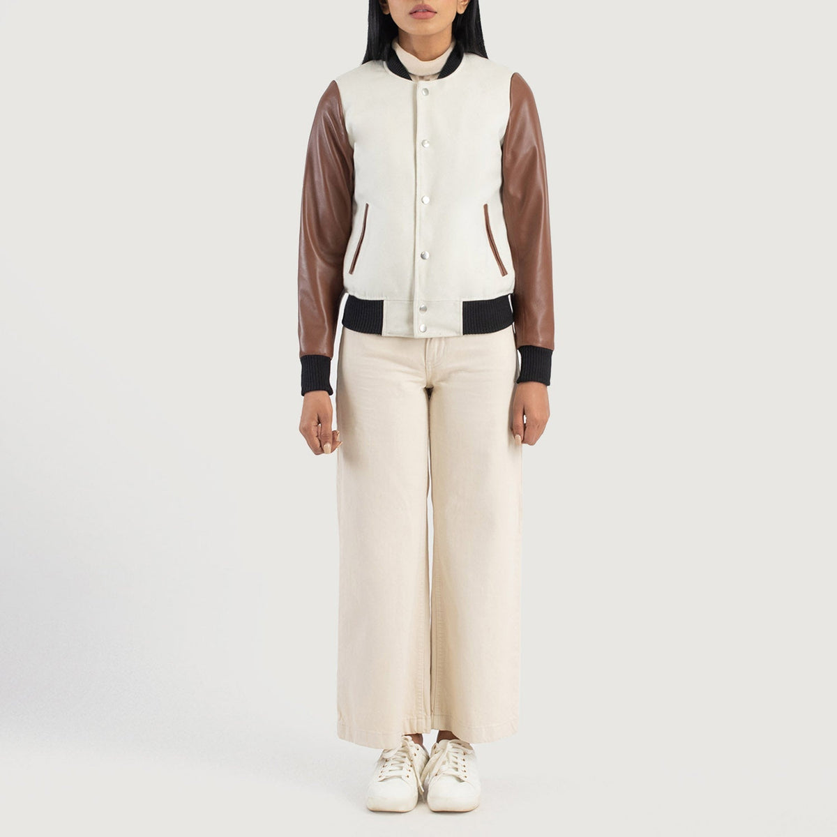 Savant Varsity Læderjakke til Kvinder – alternate product view 3
