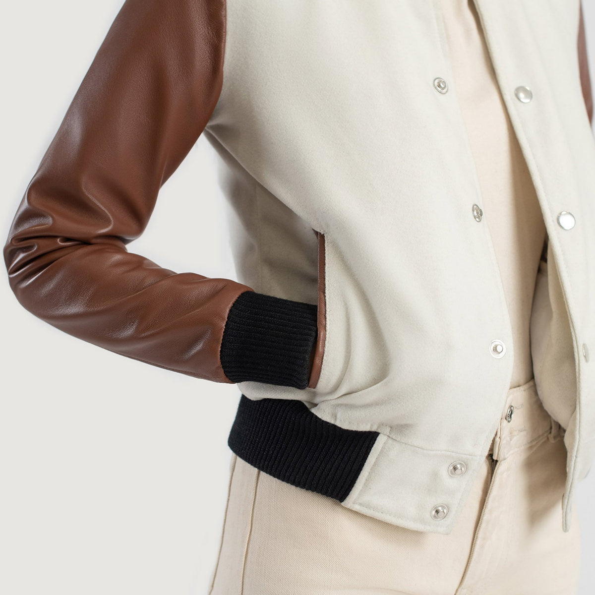 Savant Varsity Læderjakke til Kvinder – alternate product view 6