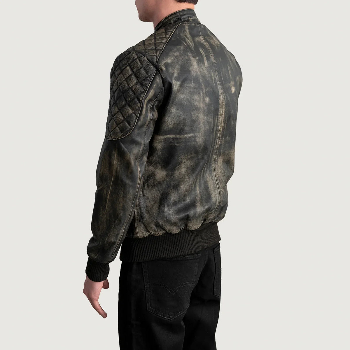 Sven Læder Bomberjakke til Mænd – alternate product view 6