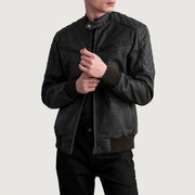 Sven Læder Bomberjakke til Mænd – alternate product view 1