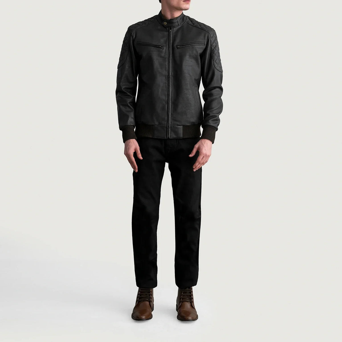 Sven Læder Bomberjakke til Mænd – alternate product view 4