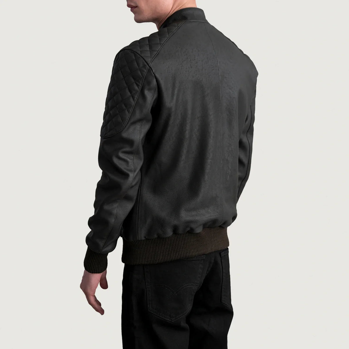 Sven Læder Bomberjakke til Mænd – alternate product view 6