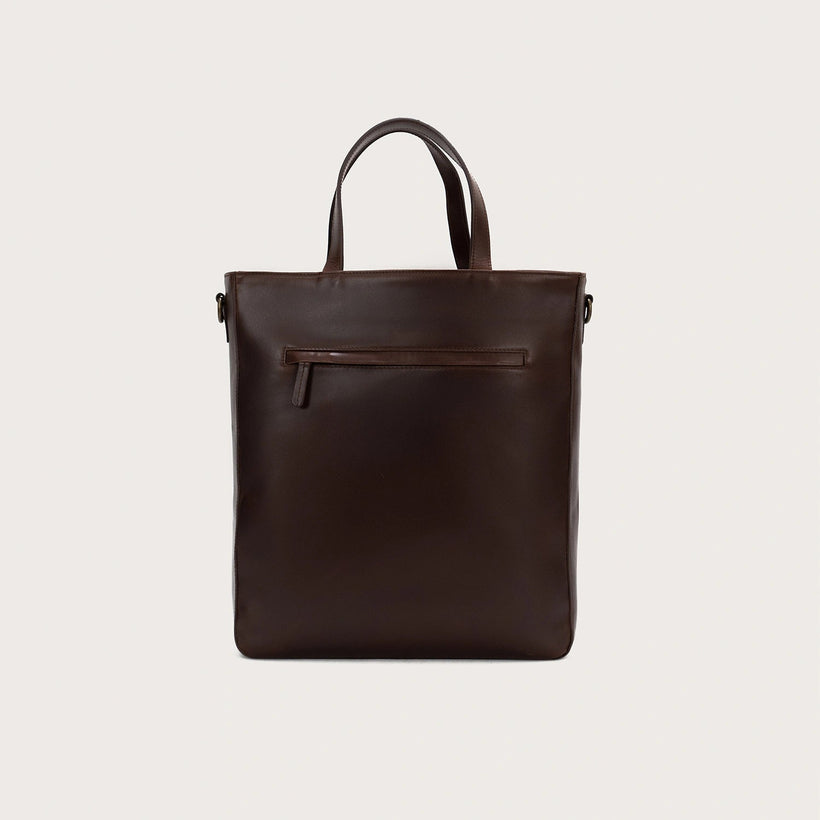 The Poet Tote bag i læder