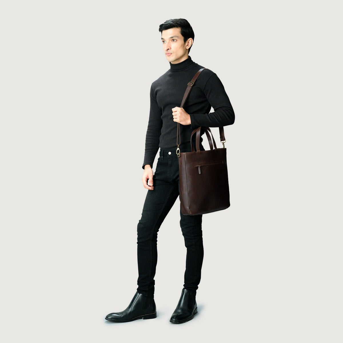 
The Poet Tote bag i læder – alternate product view 9