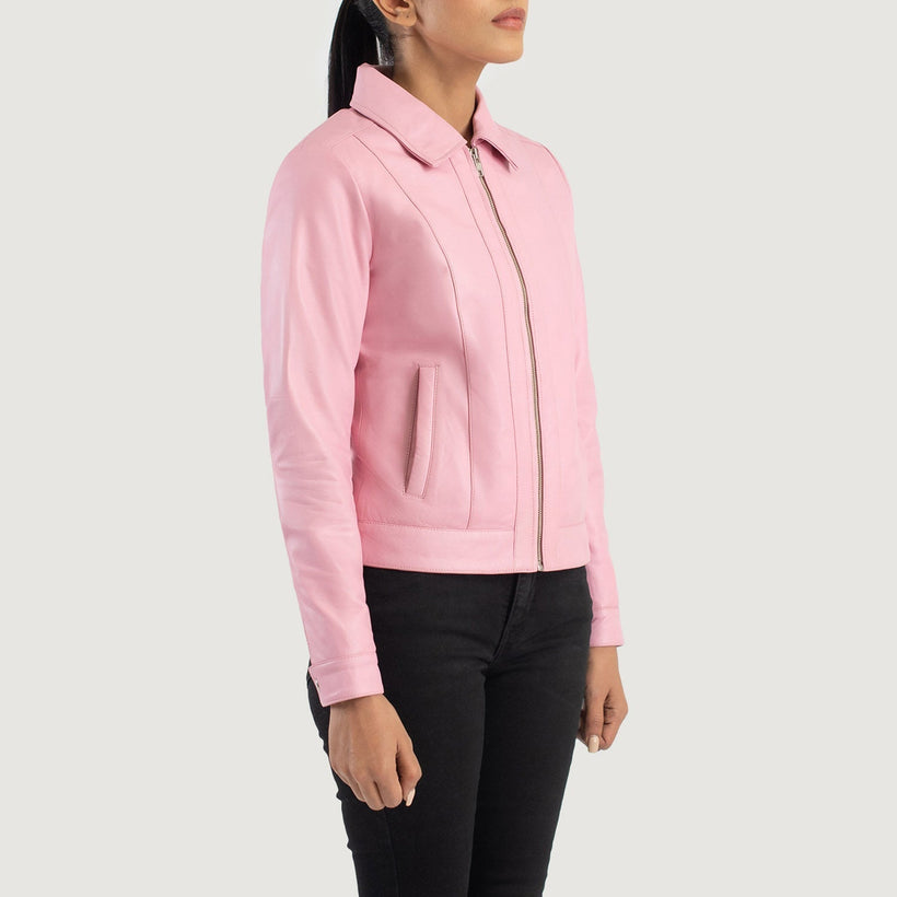 Vixen Classic Collar Læderjakke til Kvinder