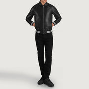 Walton Varsity Læderjakke til Mænd – alternate product view 3