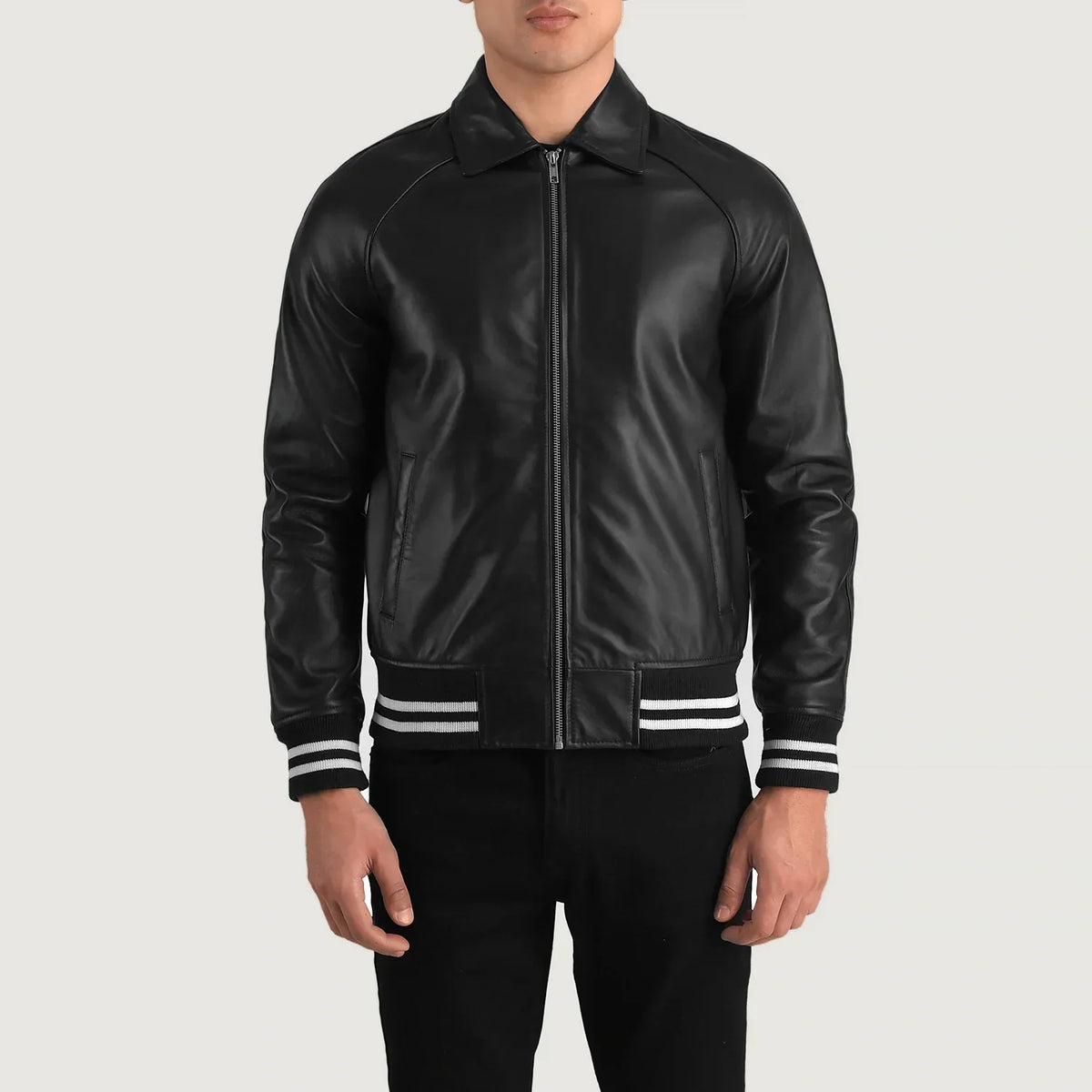 Walton Varsity Læderjakke til Mænd – alternate product view 4