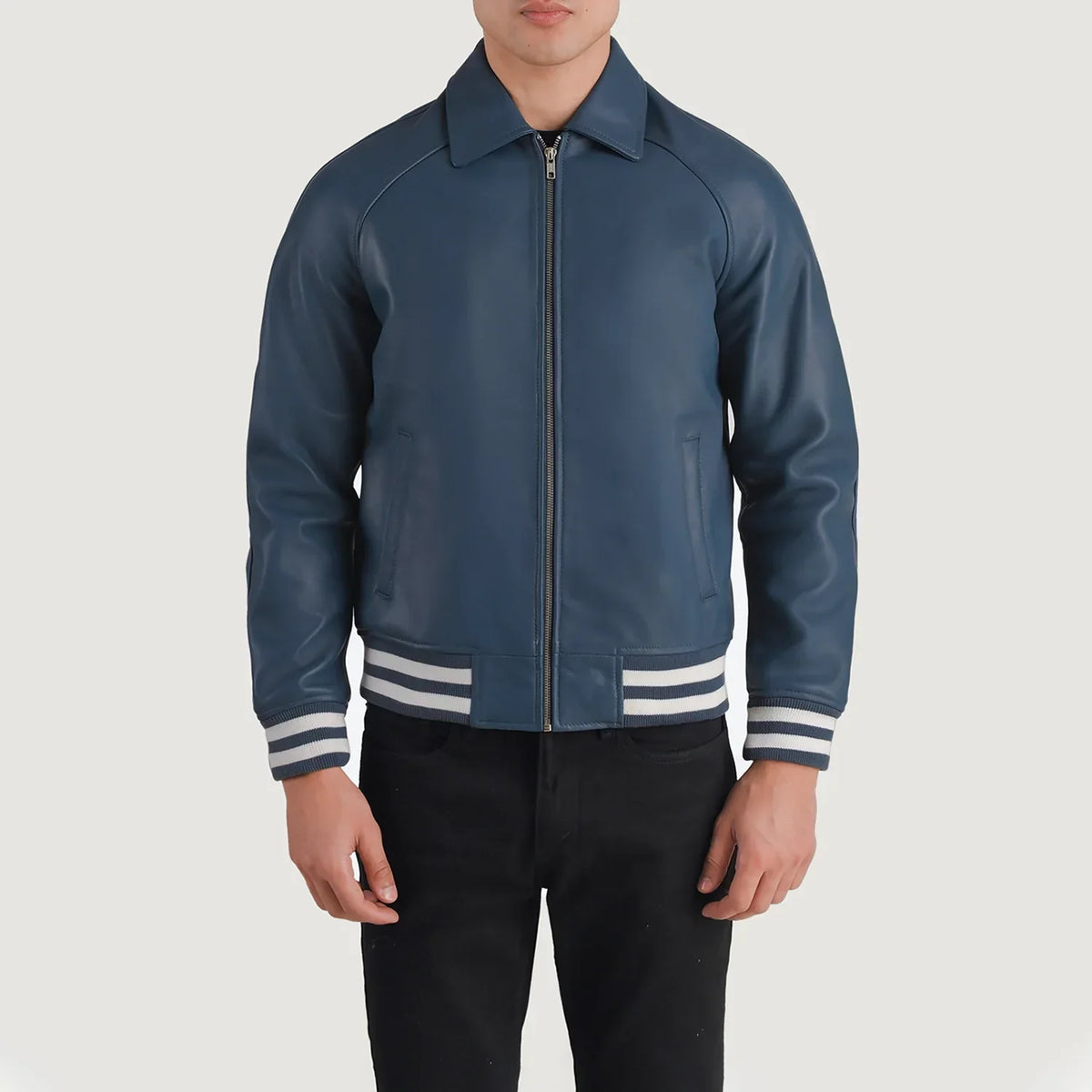 Walton Varsity Læderjakke til Mænd – alternate product view 1