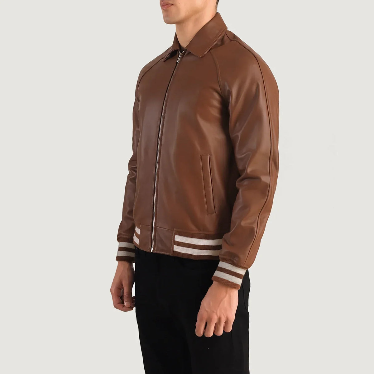 Walton Varsity Læderjakke til Mænd – alternate product view 3