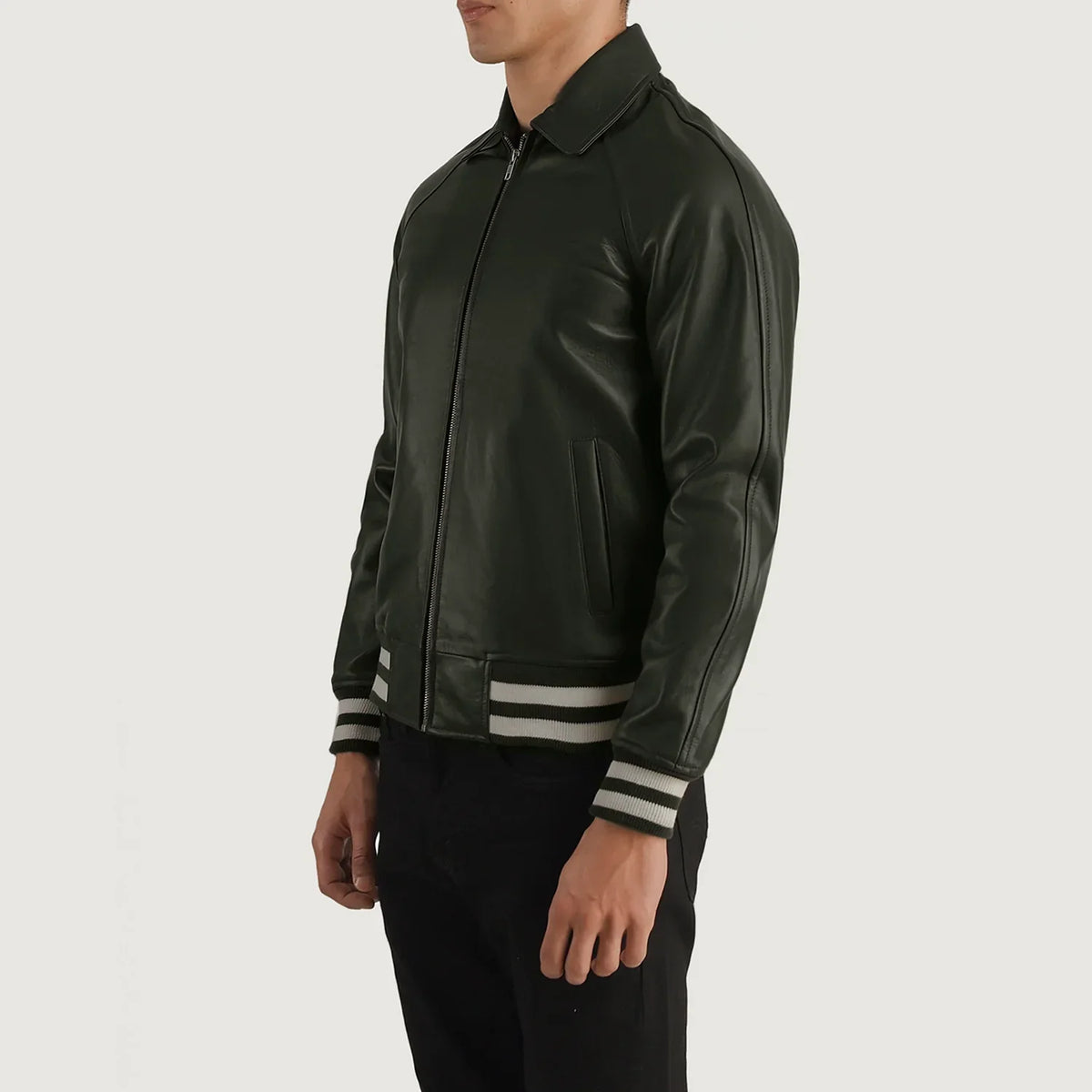 Walton Varsity Læderjakke til Mænd – alternate product view 2