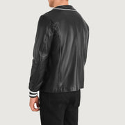 Authentic Sheepskin Leather with Semi-aniline Finish Grain Texture &amp; Heavy-Duty Seam Stitching Detail
