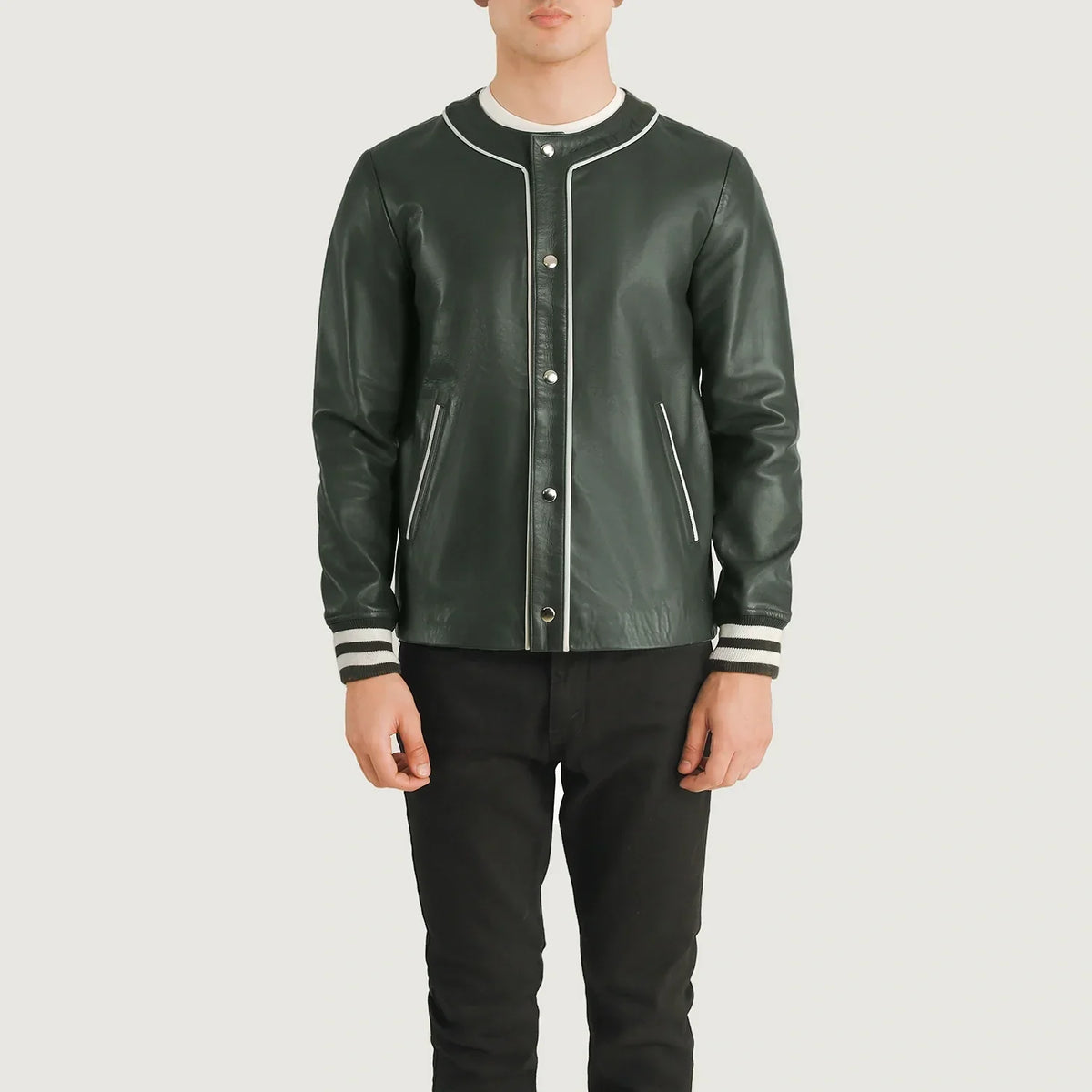 Willis Varsity Læderjakke til Mænd – alternate product view 4
