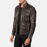 Youngster Læder Bikerjakke til Mænd – alternate product view 2