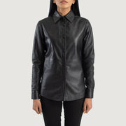 Zenith Shirt Læderjakke til Kvinder – alternate product view 4