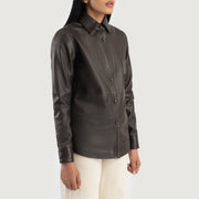 Zenith Shirt Læderjakke til Kvinder – alternate product view 2