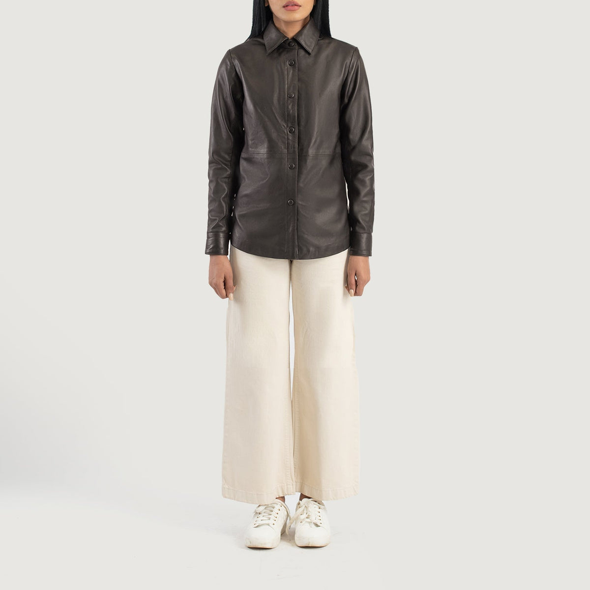 Zenith Shirt Læderjakke til Kvinder – alternate product view 3