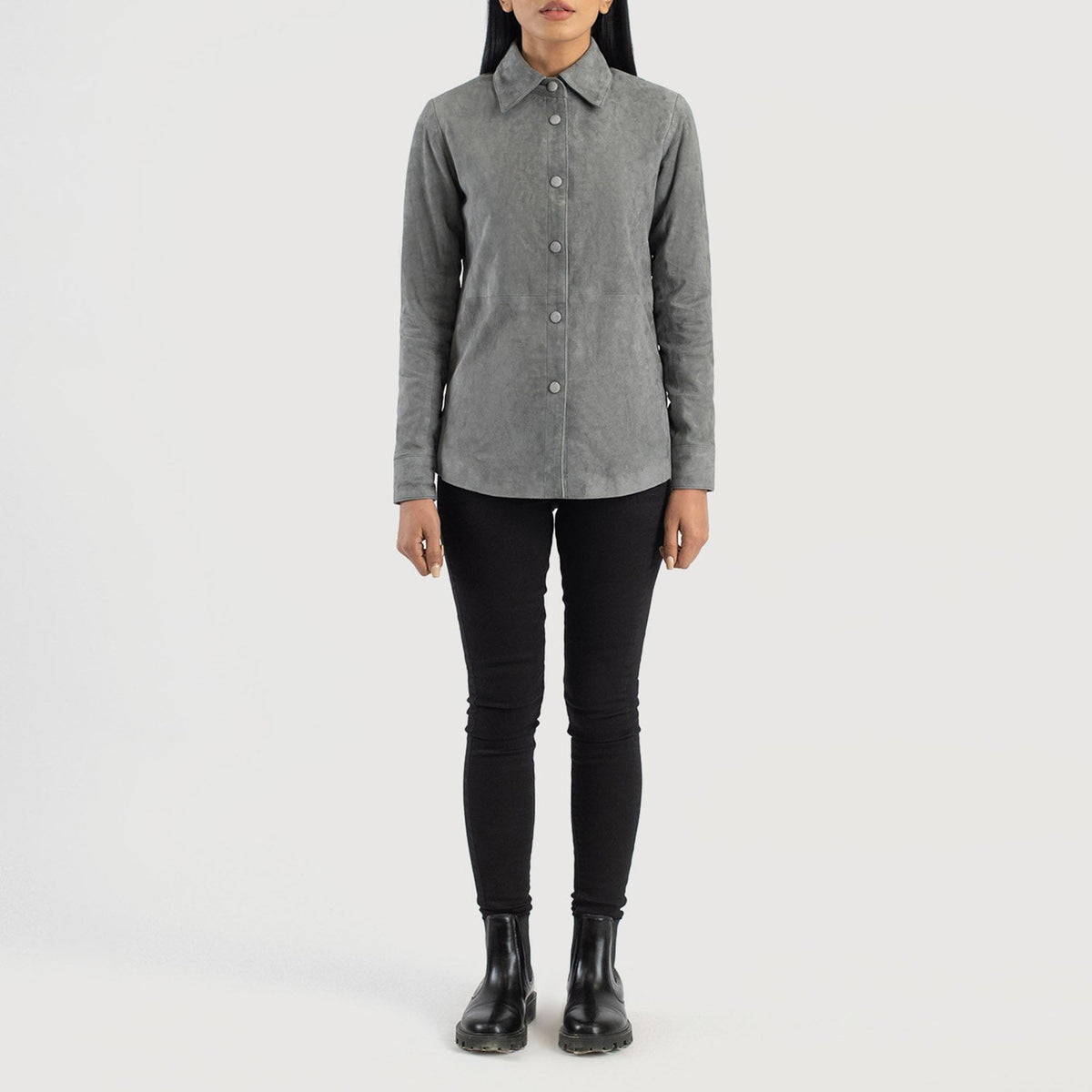 Zenith Shirt Læderjakke til Kvinder – alternate product view 3