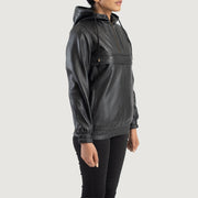Zest Hooded Pullover Læderjakke til Kvinder – alternate product view 2