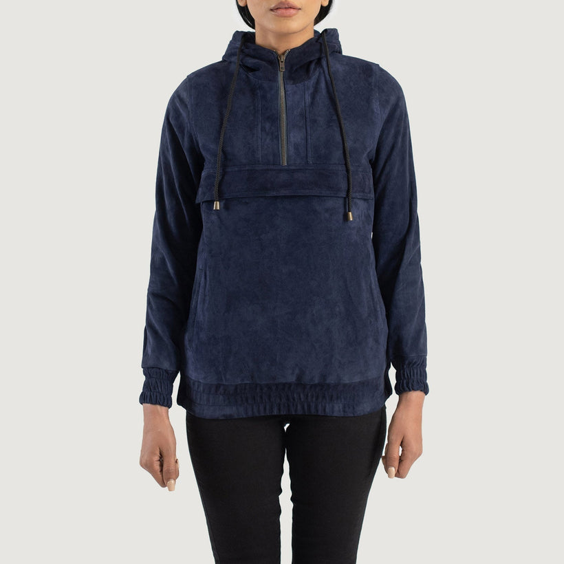 Zest Hooded Pullover Læderjakke til Damer